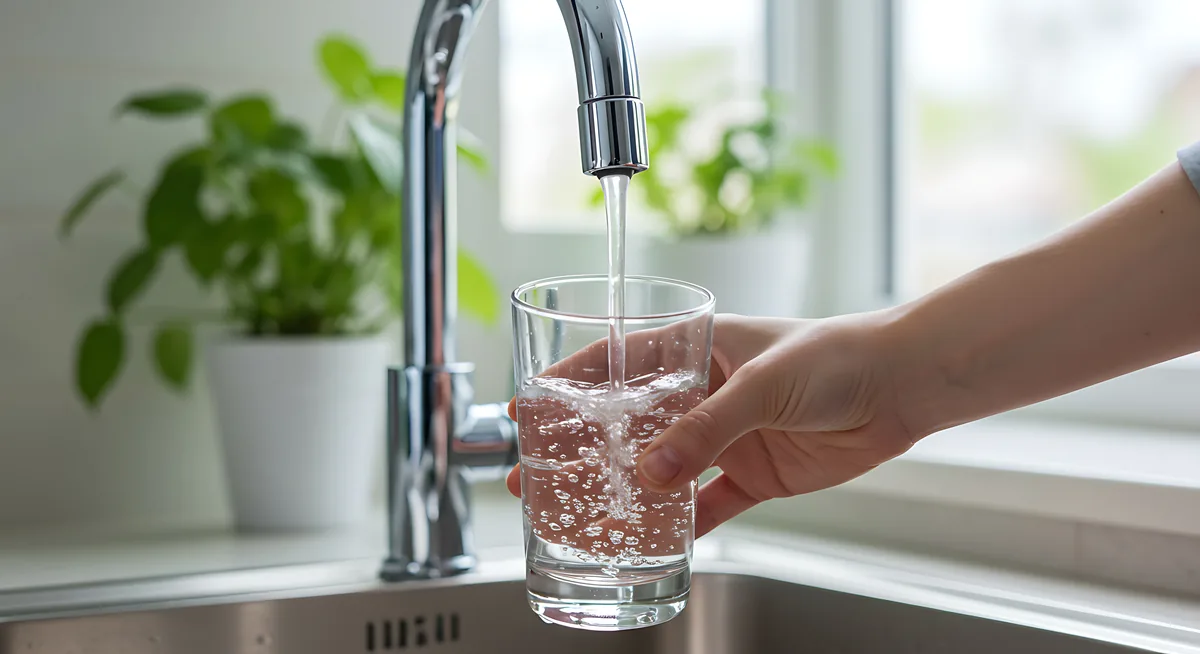 Clean filtered water from tap Marbella water treatment